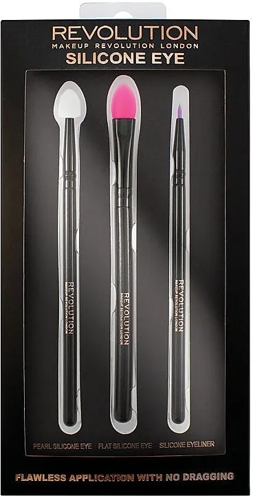 Makeup Revolution Silicone Eye Set Set silikonskih četkica za šminku očiju