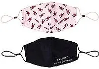 Makeup Revolution X Friends Re-Useable Fabric Face Covering 2 Pack Maska za lice, 2 kom