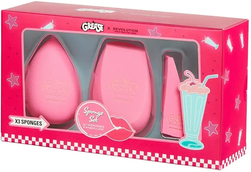 Makeup Revolution X Grease Frosty Palace Set sunđera za šminku