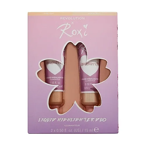 Makeup Revolution x Roxi Cherry Blossom Highlighter Duo (highlighter/2x15ml) Set hajlajtera