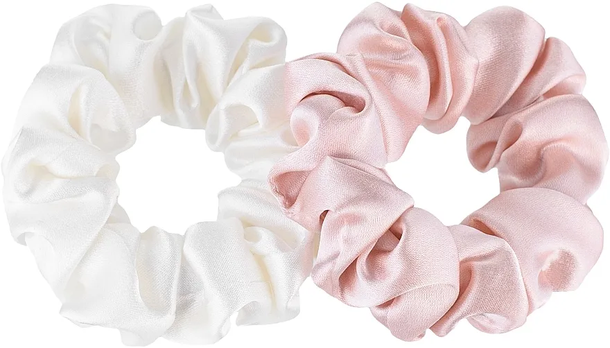 MAKEUP Scrunchie Set Milk Powder Set gumica od prirodne svile"Midi"