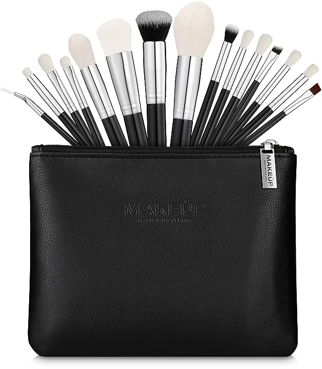 MAKEUP Set četkica za šminku u torbici, 15 kom.