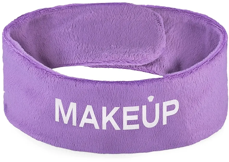 MAKEUP Spa Headband, lavender SPA kozmetička traka, ljubičaste boje