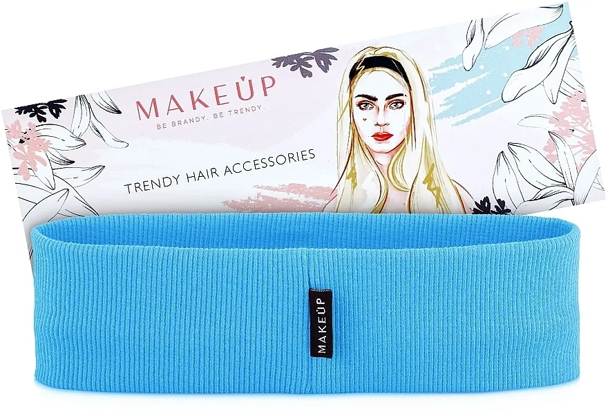 MAKEUP Traka za glavu, plava "Be Beauty"