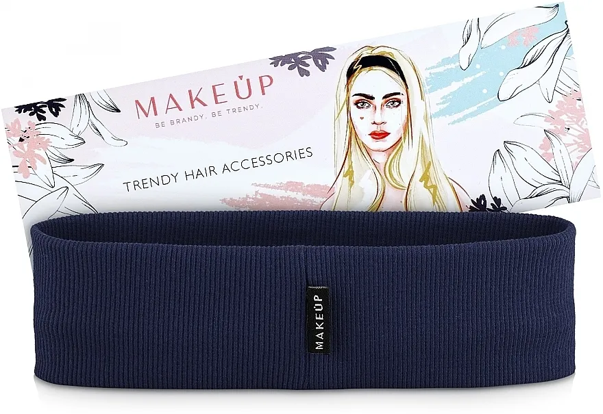 MAKEUP Traka za glavu, plava "Be Beauty"