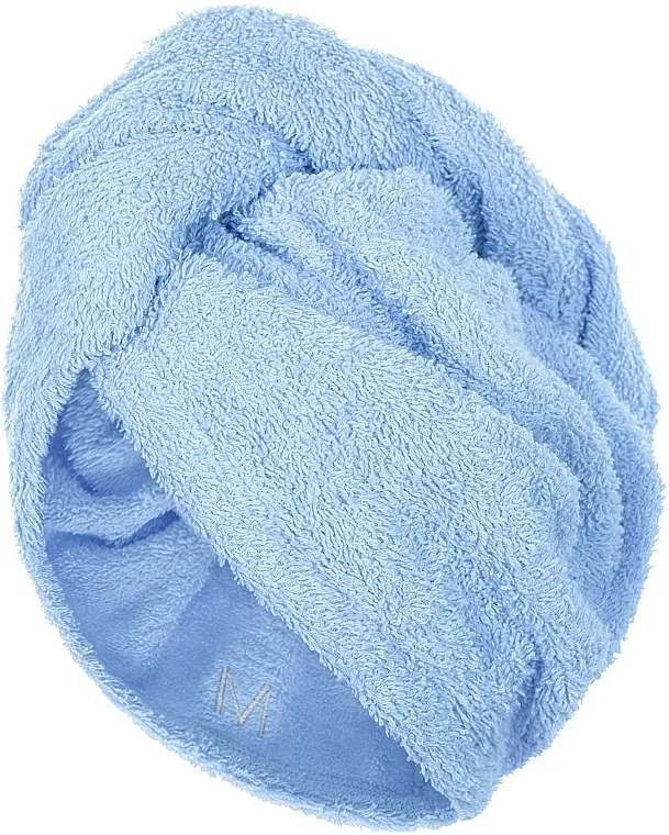 MAKEUP Turban ručnik za sušenje kose, plavi