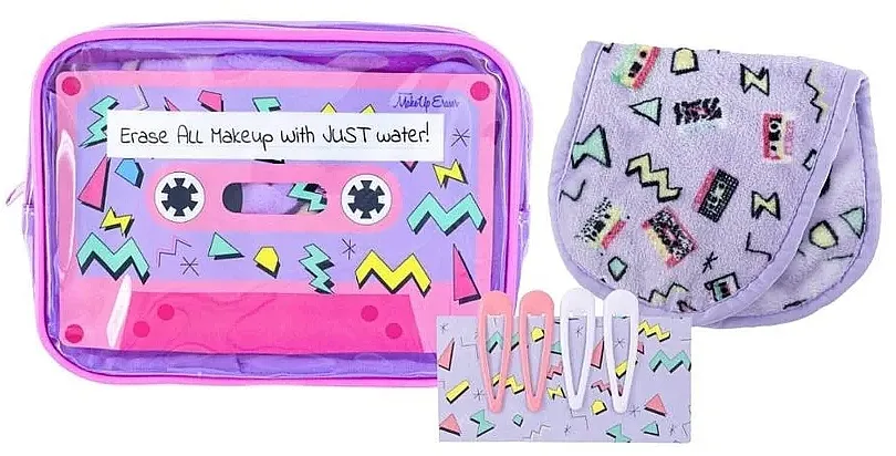 MakeUpEraser 90's Tape Set (cloth/1pcs +hair/clip/4pcs + pouch/1pcs)