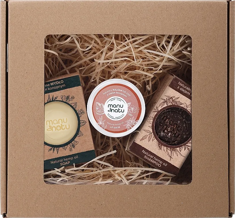 Manu Natu (shm/90g + soap/100g + balm/30ml) Set