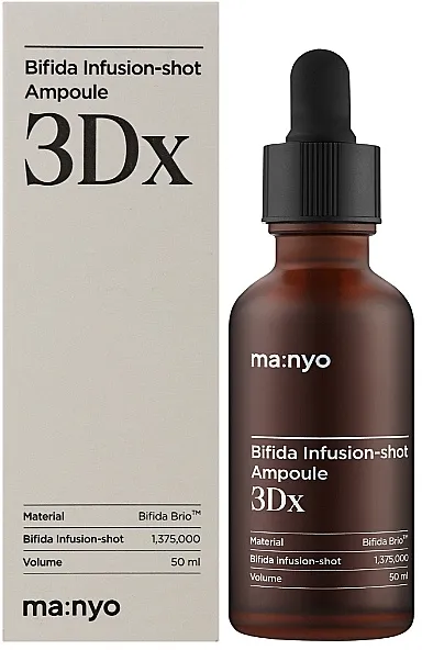 Manyo Bifida Infusion Shot Ampoule 3DX Umirujući serumski ampula sa ceramidima i hijaluronskom kiselinom