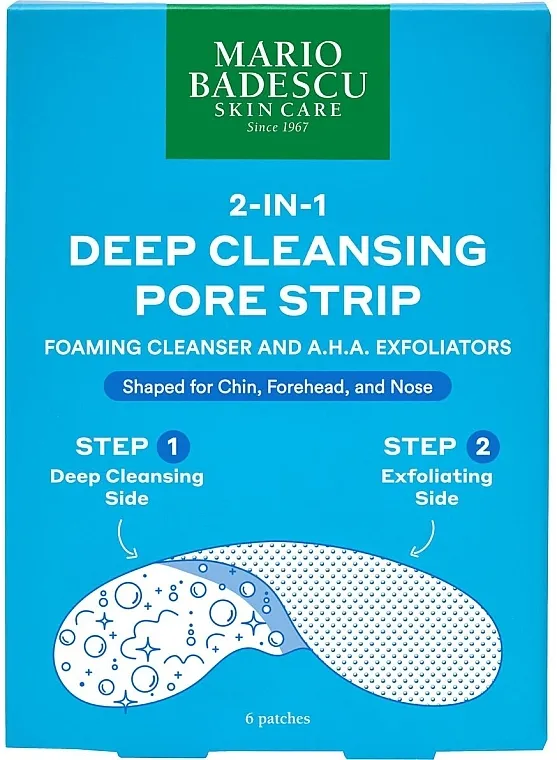 Mario Badescu 2-In-1 Deep Cleansing Pore Strip Flasteri za dubinsko čišćenje pora