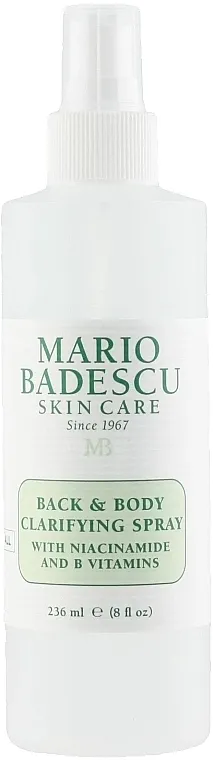 Mario Badescu Back &amp; Body Clarifying Spray Sprej za čišćenje leđa i tela