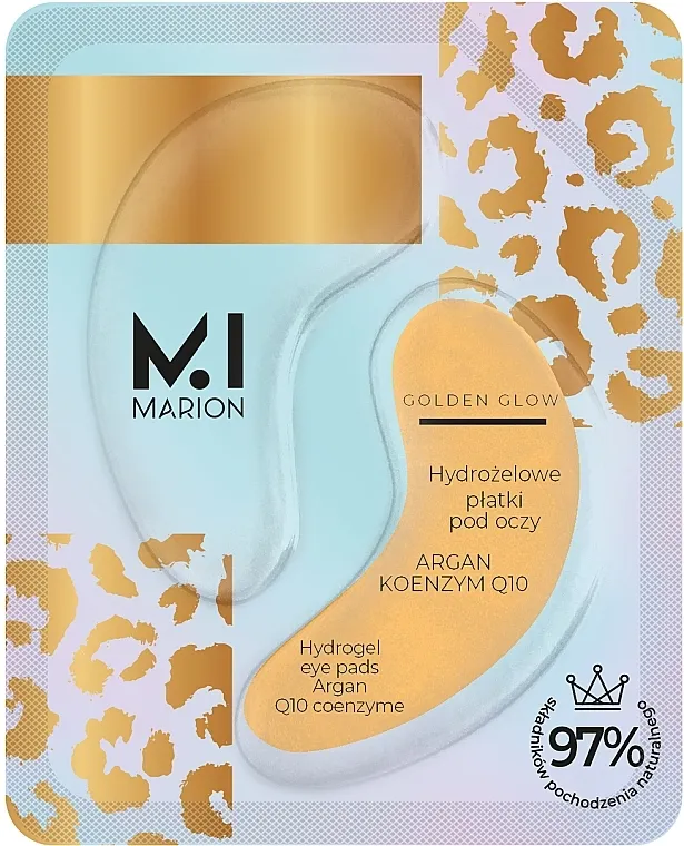 Marion Golden Glow Hydrogel Eye Pads Argan Q10 Coenzyme Hidrogel flasteri za predeo oko očiju