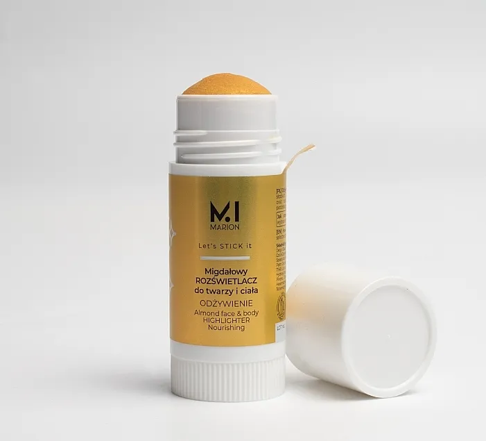 Marion Let`s Stick It Almond Face &amp; Body Highlighter Nourishing Bademov osvetljivač za lice i telo