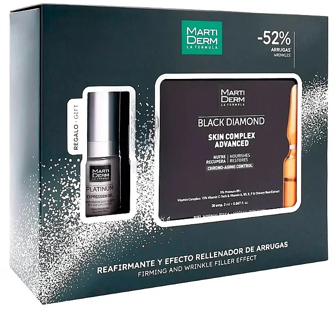 MartiDerm Black Diamond Skin Complex Advanced (ampoule/30pcs + gel/15ml) Set