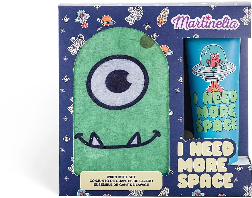 Martinelia I Need More Space Wash Mitt Set (sh/gel/130 ml + sponge/1 pcs)