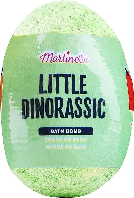 Martinelia Little Dinorassic Bath Bomb Apple Šumeće jaje za kupanje sa figurom iznenađenja, zeleno
