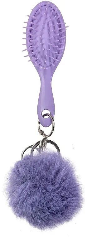 Martinelia Mini Brush With Pompom Četka sa pufnom, ljubičasta