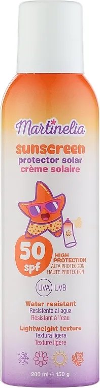 Martinelia Sunscreen Protector Solar Creme Solaire SPF 50 Sprej za sunčanje za decu SPF 50