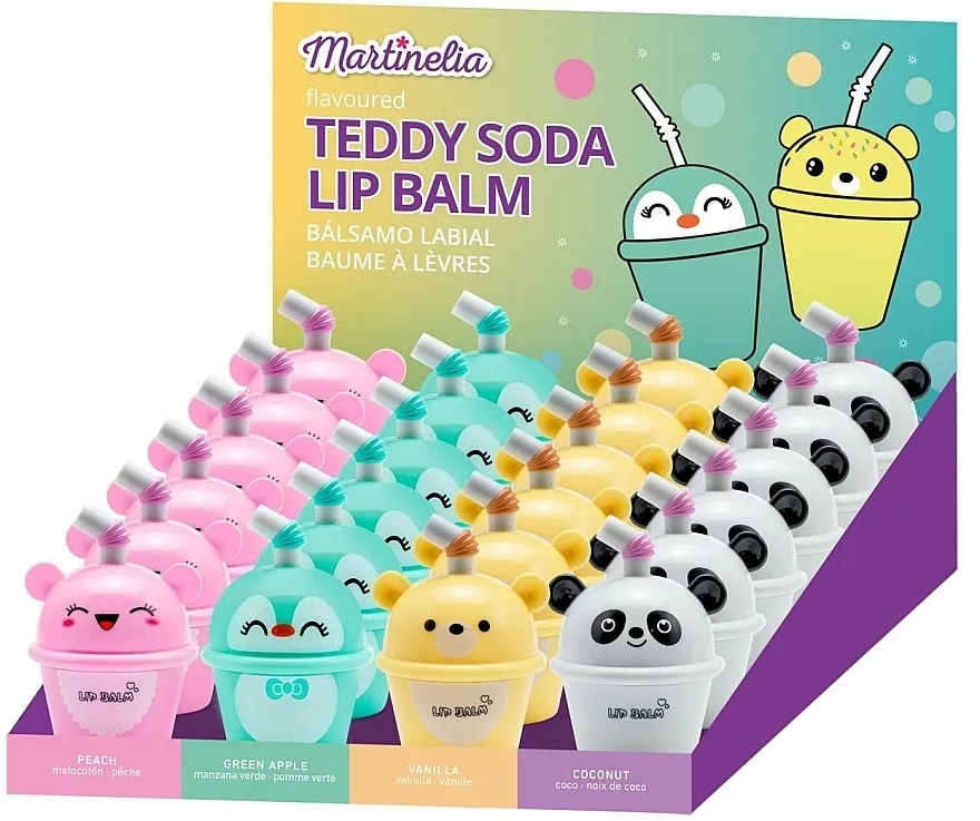 Martinelia Teddy Soda Lip Balm Balzam za usne, kokos