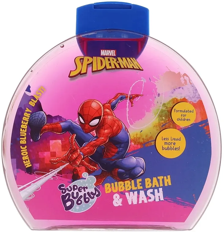 Marvel Spiderman Superbubbly Bubble Bath &amp; Wash Gel penušavi kupka