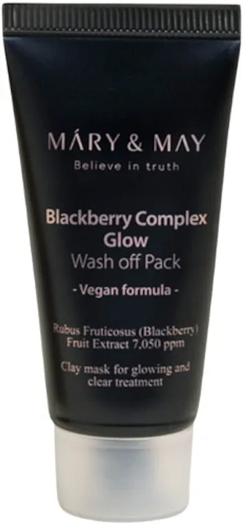 Mary &amp; May Blackberry Complex Glow Wash Off Mask Antioksidativna maska za lice sa glinom i kupinom