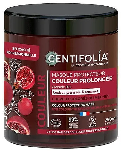 Maska za zaštitu boje kose sa narom Centifolia Colour Protecting Mask Long-Lasting Colour