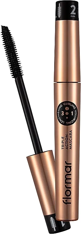 Maskara 3 u 1 Flormar Triple Action Mascara