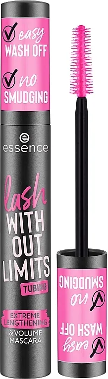 Maskara Essence Lash Without Limits Tubing Extreme Lengthening &amp; Volume Mascara