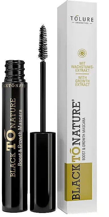 Maskara Tolure Cosmetics Black To Nature Boost &amp; Growth Mascara