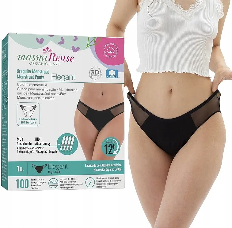 Masmi Menstrual Panties Menstrualne gaćice Elegant