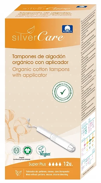 Masmi Silver Care Tamponi od organskog pamuka "Super Plus", 12 kom