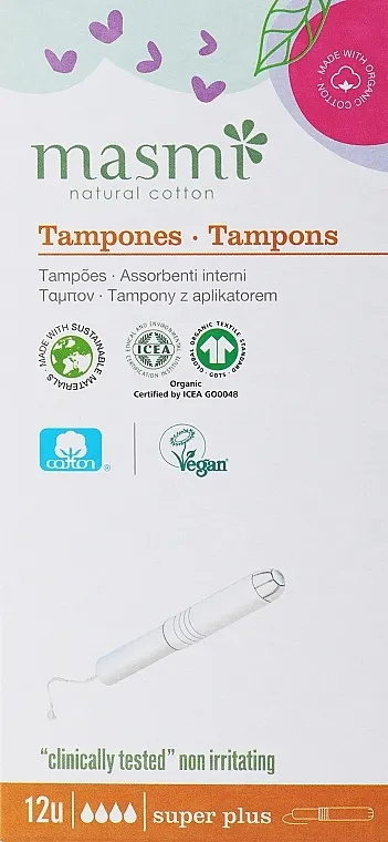 Masmi Super Plus Organski tamponi s aplikatorom