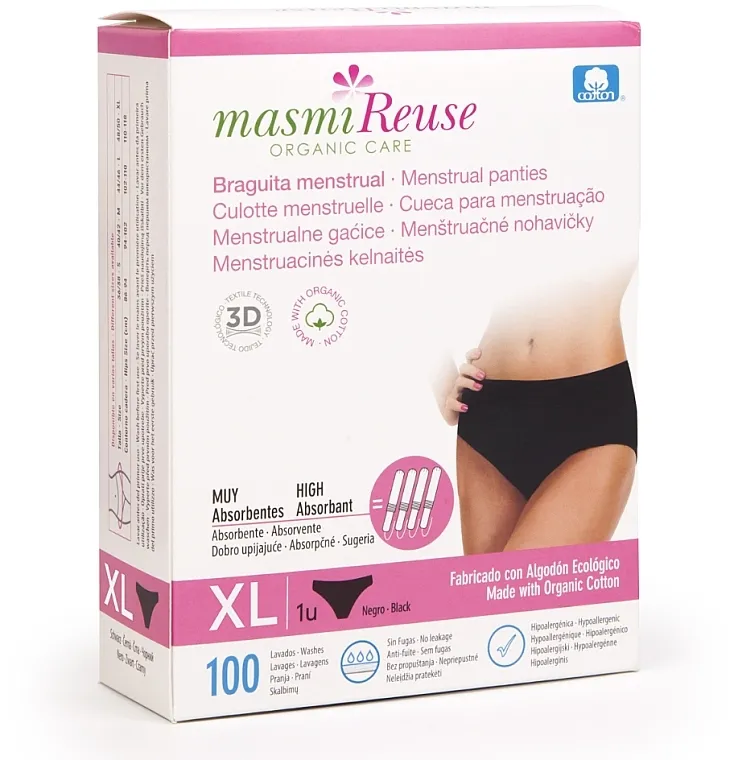 Masmi Super upijajuće gaćice, veličina XL