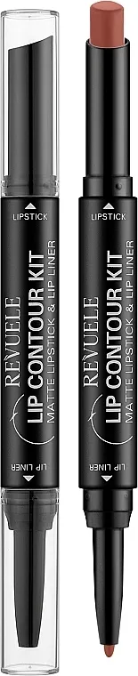 Mat karmin u olovci 2 u 1 Revuele Lip Contour Kit