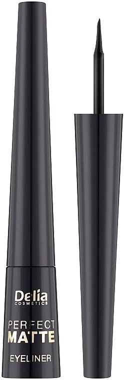 Mat, tekući tuš za oči Delia Cosmetics Perfect Matte Eyeliner