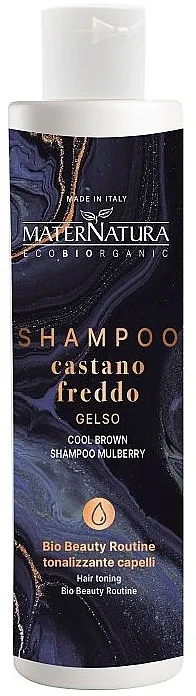 MaterNatura Cool Brown Shampoo Mulberry Tonirajući šampon za kosu
