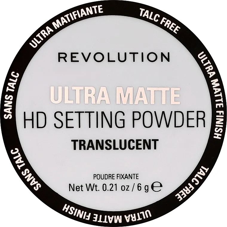 Matirajući puder u prahu Makeup Revolution Ultra Matte HD Setting Powder Translucent