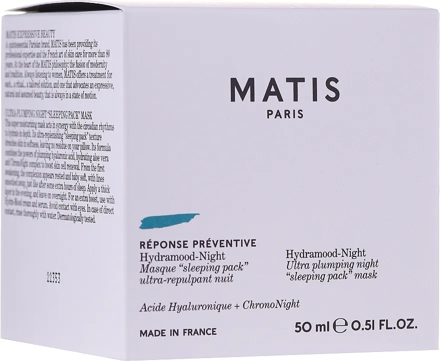 Matis Reponse Preventive Hydramood Night Mask Noćna lifting-maska