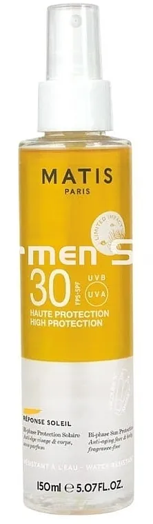 Matis Reponse Soleil Bi-Phase Protection Sun SPF 30 Sprej za zaštitu od sunca za lice i telo
