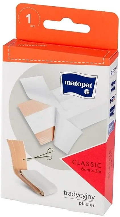 Matopat Classic Medicinski flaster, 6 cm x 1 m