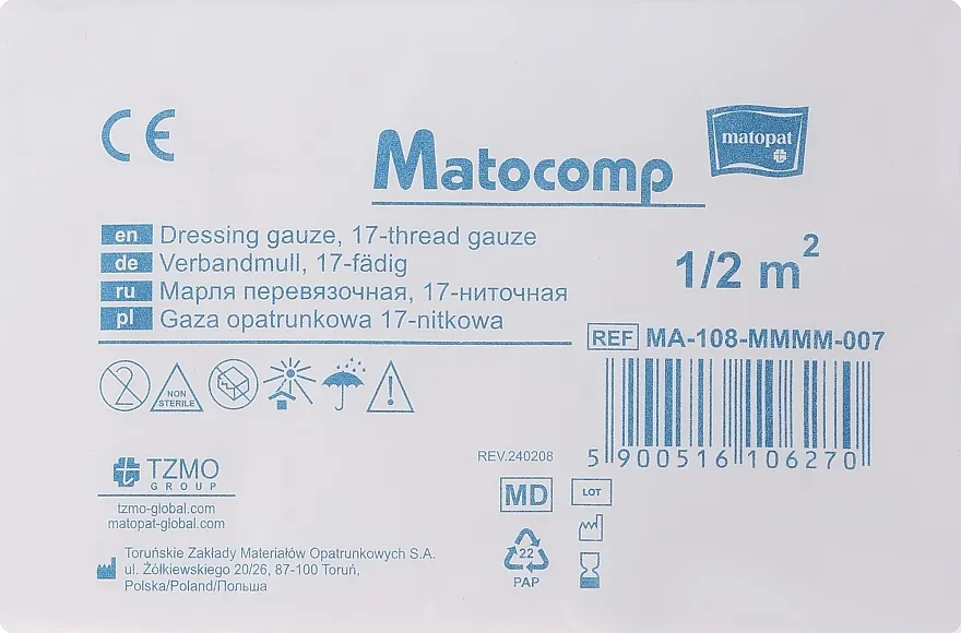 Matopat Matocomp Gaza zavoja, 17 niti, 1/2 m2