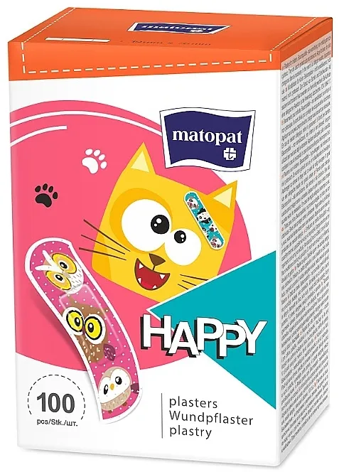Matopat Medicinski flaster Matopat Happy, 19 x 76 mm