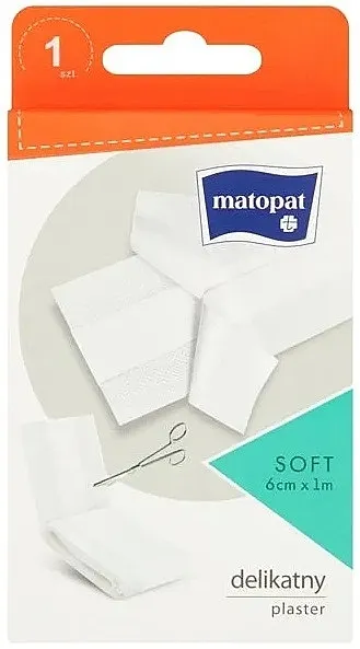 Matopat Soft Medicinski flaster, 6 cm x 1 m