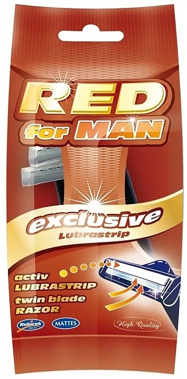 Mattes Red For Man Exclusive Jednokratni brijači za muškarce, 5 kom