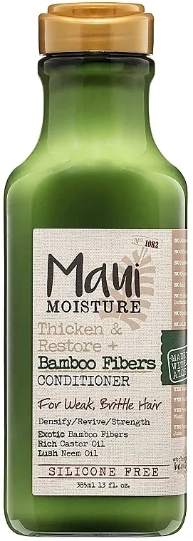 Maui Moisture Thicken &amp; Restore + Bamboo Fiber Fortifying Conditioner Regenerator za oštećenu i oslabljenu kosu "Bamboo fiber"