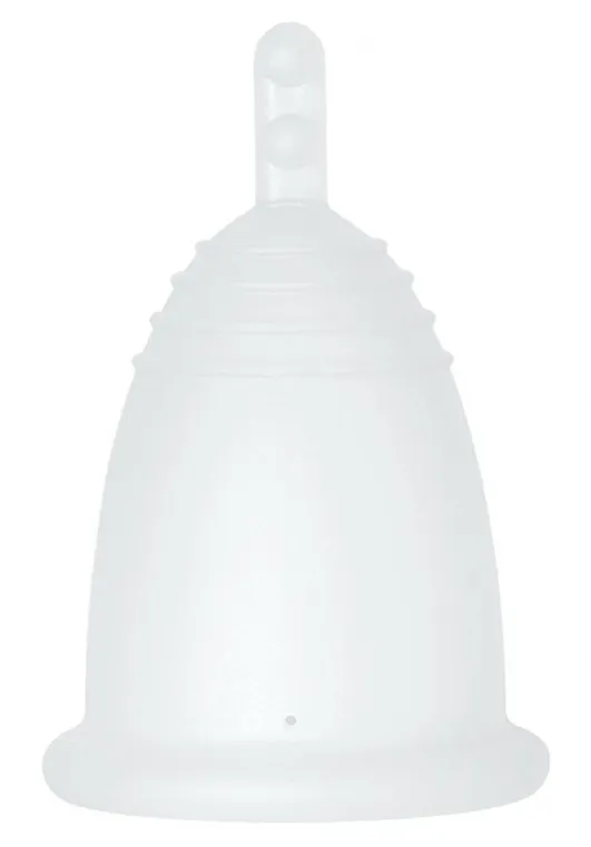 Me Luna Classic Menstrual Cup Menstrualna čašica s nogicom, veličina L, prozirna
