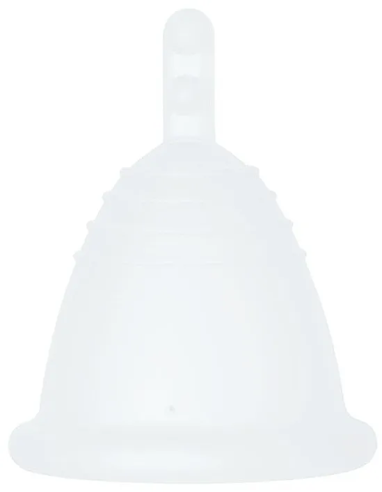 Me Luna Classic Shorty Menstrual Cup Stem Menstrualna čašica s nogicom, veličina L, prozirna