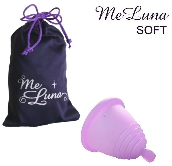 Me Luna Soft Shorty Menstrual Cup Ball Menstrualna čašica s kuglicom, veličina S, ružičasta