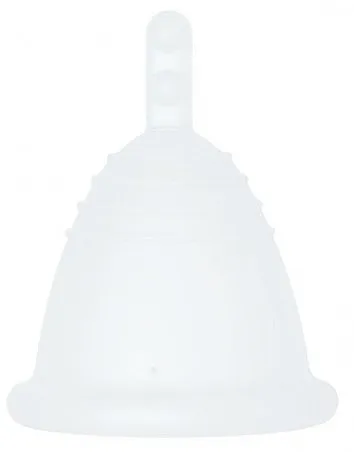 Me Luna Sport Shorty Menstrual Cup Stem Menstrualna čaša sa stopalom, veličina M, providna