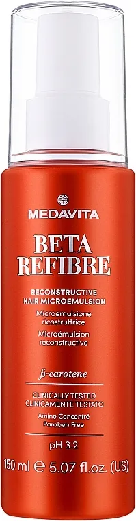 Medavita Beta Refibre Recontructive Hair Microemulsion Obnavljajuća mikroemulzija za oštećenu kosu